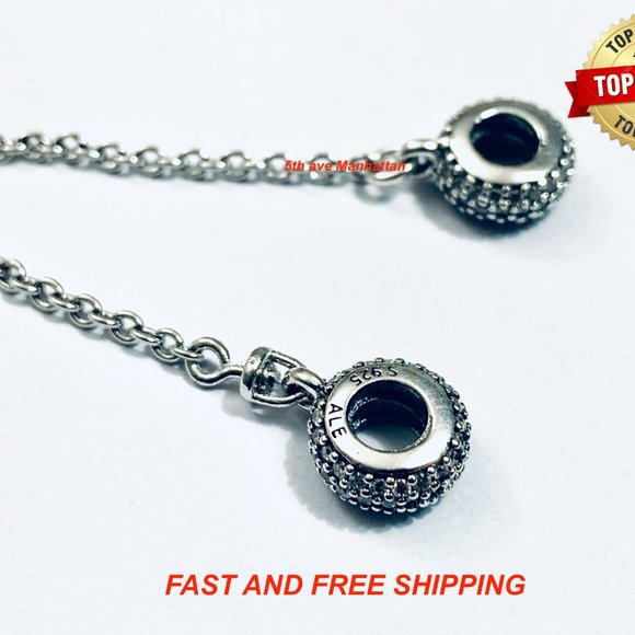 Pandora PAVE Inspiration SAFETY CHAIN #791736CZ - Picture 3 of 7